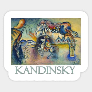 St. George and the Dragon by Wassily Kandinsky Sticker